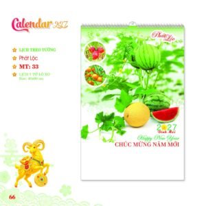 Lịch Treo Tường Lò Xo 2027 MT Mẫu MT33 (40 x 60cm) Cung Cấp Lịch Tết Doanh Nghiệp Hà Nội in logo doanh nghiệp quà tặng Tết tại Quà Tặng Miền Bắc