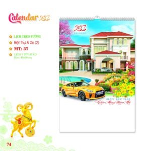 Lịch Treo Tường Lò Xo 2027 MT Mẫu MT37 (40 x 60cm) Cung Cấp Lịch Tết Doanh Nghiệp Hà Nội in logo doanh nghiệp quà tặng Tết tại Quà Tặng Miền Bắc