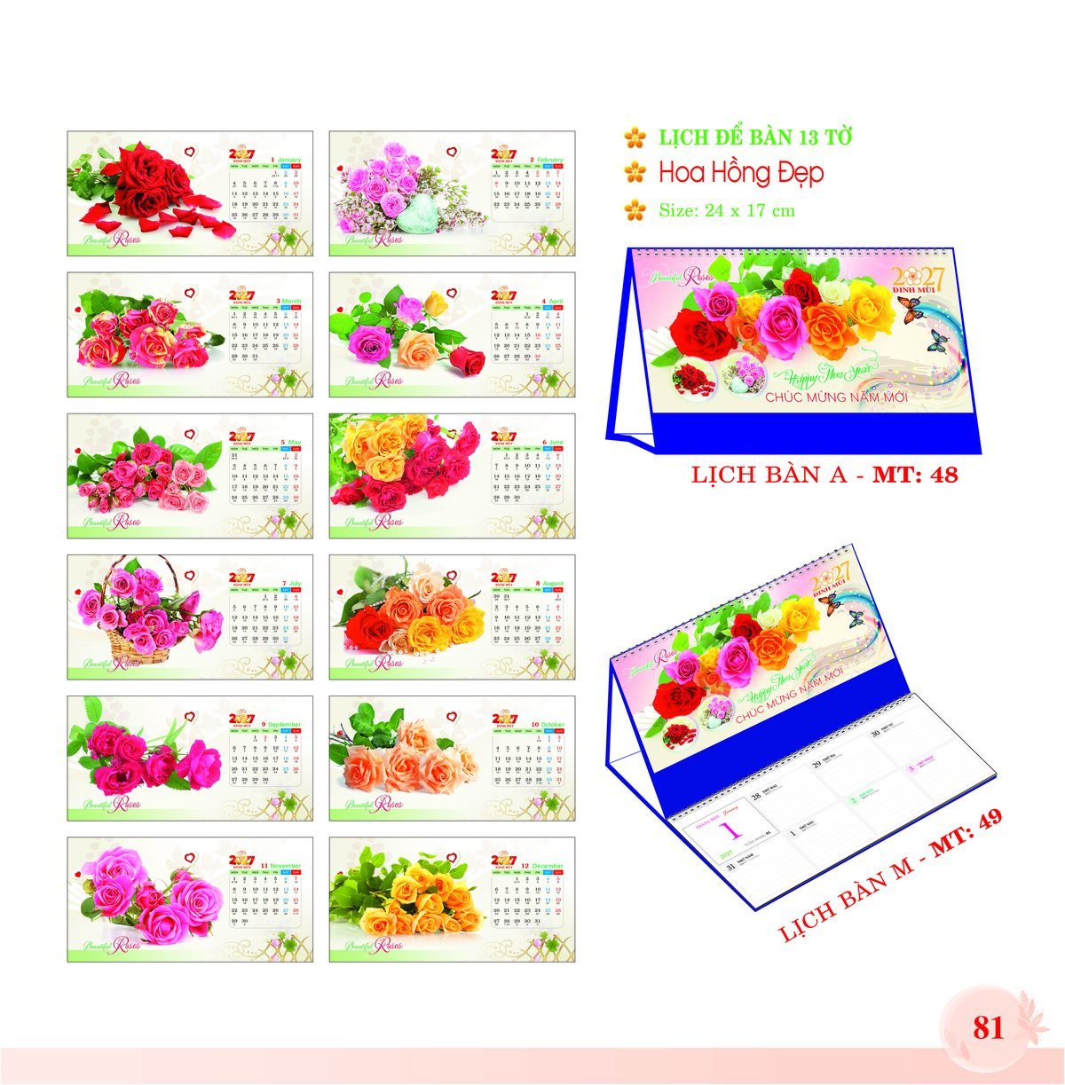 Lịch Để Bàn 2027 MT Mẫu MT49 (24 x 17cm) Cung Cấp Lịch Tết Doanh Nghiệp Hà Nội Lịch Để Bàn 2027 MT Mẫu MT49 (24 x 17cm) Cung Cấp Lịch Tết Doanh Nghiệp Hà Nội in logo doanh nghiệp quà tặng Tết tại Quà Tặng Miền Bắc