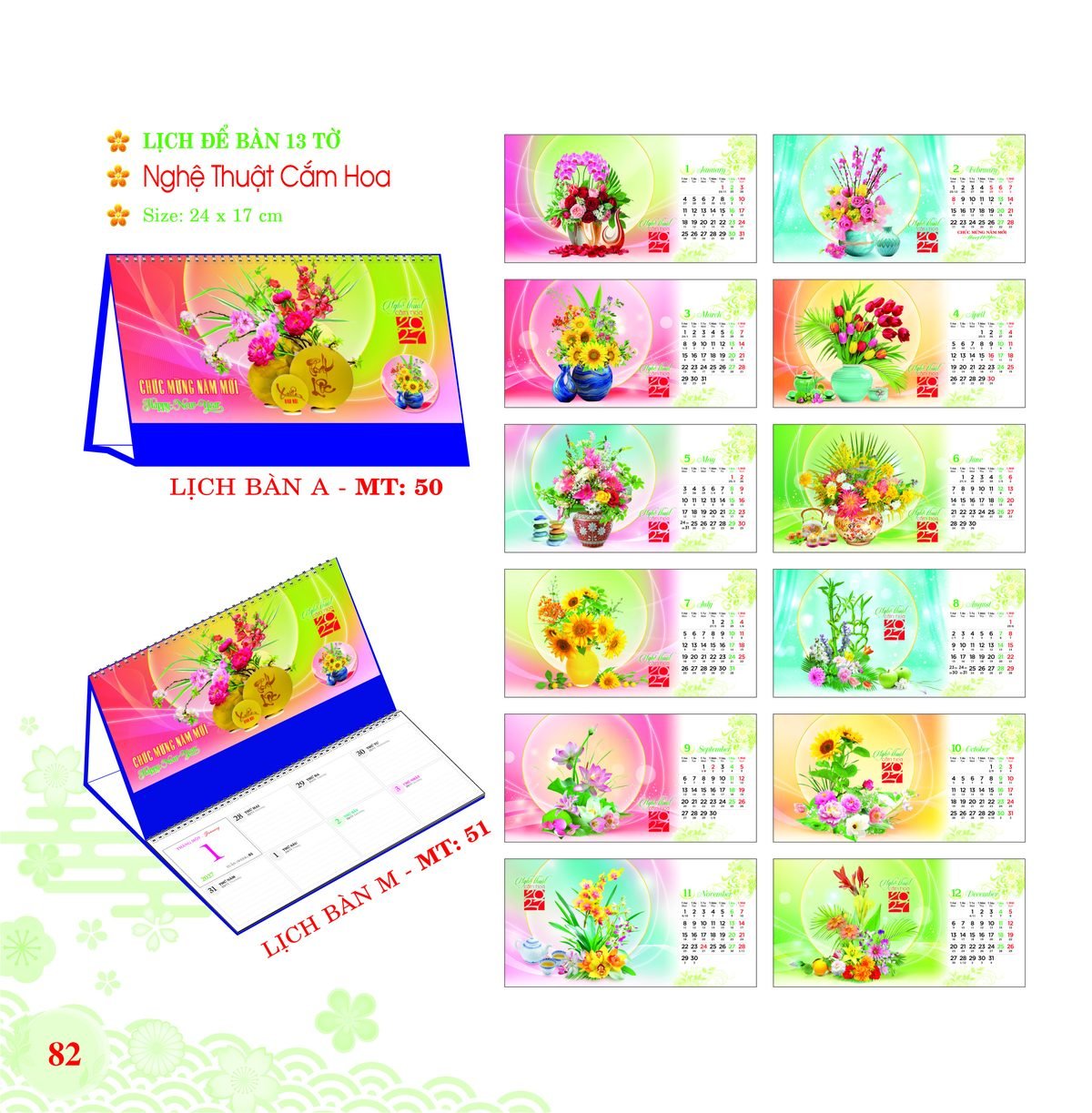 Lịch Để Bàn 2027 MT Mẫu MT50 (24 x 17cm) Cung Cấp Lịch Tết Doanh Nghiệp Hà Nội Lịch Để Bàn 2027 MT Mẫu MT50 (24 x 17cm) Cung Cấp Lịch Tết Doanh Nghiệp Hà Nội in logo doanh nghiệp quà tặng Tết tại Quà Tặng Miền Bắc