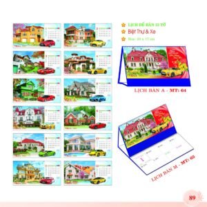 Lịch Để Bàn 2027 MT Mẫu MT65 (24 x 17cm) Cung Cấp Lịch Tết Doanh Nghiệp Hà Nội in logo doanh nghiệp quà tặng Tết tại Quà Tặng Miền Bắc