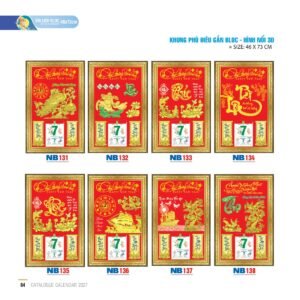 Lịch Bloc 2027 NB Mẫu NB134 (46 x 73cm) Cung Cấp Lịch Tết Doanh Nghiệp Hà Nội in logo doanh nghiệp quà tặng Tết tại Quà Tặng Miền Bắc