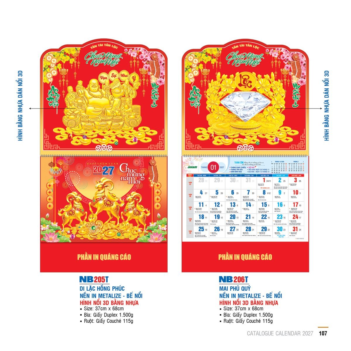 Lịch Bìa Treo 2027 NB Mẫu NB205T (29 x 41 cm) Cung Cấp Lịch Tết Doanh Nghiệp Hà Nội Lịch Bìa Treo 2027 NB Mẫu NB205T (29 x 41 cm) Cung Cấp Lịch Tết Doanh Nghiệp Hà Nội in logo doanh nghiệp quà tặng Tết tại Quà Tặng Miền Bắc