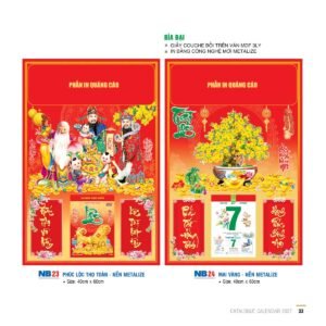 Lịch Bloc 2027 NB Mẫu NB23 (29 x 41 cm) Cung Cấp Lịch Tết Doanh Nghiệp Hà Nội in logo doanh nghiệp quà tặng Tết tại Quà Tặng Miền Bắc