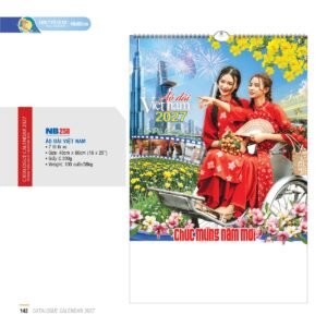 Lịch Treo Tường Lò Xo 2027 NB Mẫu NB258 (16 x 25 cm) Cung Cấp Lịch Tết Doanh Nghiệp Hà Nội in logo doanh nghiệp quà tặng Tết tại Quà Tặng Miền Bắc
