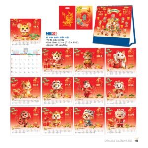 Lịch Bloc 2027 NB Mẫu NB301 (31 x 202 cm) Cung Cấp Lịch Tết Doanh Nghiệp Hà Nội in logo doanh nghiệp quà tặng Tết tại Quà Tặng Miền Bắc