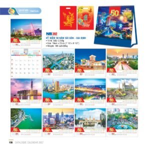 Lịch Bloc 2027 NB Mẫu NB302 (31 x 50 cm) Cung Cấp Lịch Tết Doanh Nghiệp Hà Nội in logo doanh nghiệp quà tặng Tết tại Quà Tặng Miền Bắc