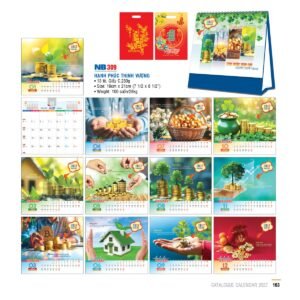 Lịch Bloc 2027 NB Mẫu NB309 (31 x 202 cm) Cung Cấp Lịch Tết Doanh Nghiệp Hà Nội in logo doanh nghiệp quà tặng Tết tại Quà Tặng Miền Bắc