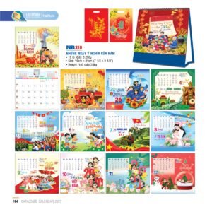Lịch Bloc 2027 NB Mẫu NB310 (19 x 21cm) Cung Cấp Lịch Tết Doanh Nghiệp Hà Nội in logo doanh nghiệp quà tặng Tết tại Quà Tặng Miền Bắc