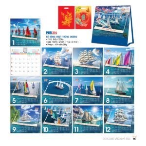 Lịch Bloc 2027 NB Mẫu NB314 (31 x 202 cm) Cung Cấp Lịch Tết Doanh Nghiệp Hà Nội in logo doanh nghiệp quà tặng Tết tại Quà Tặng Miền Bắc