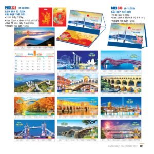 Lịch Để Bàn 2027 NB Mẫu NB335 (16 x 24 cm) Cung Cấp Lịch Tết Doanh Nghiệp Hà Nội in logo doanh nghiệp quà tặng Tết tại Quà Tặng Miền Bắc