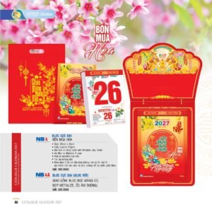 Lịch Bloc Cực Đại 2027 NB Mẫu NB4 (25 x 35cm) Cung Cấp Lịch Tết Doanh Nghiệp Hà Nội in logo doanh nghiệp quà tặng Tết tại Quà Tặng Miền Bắc