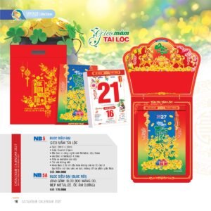 Lịch Bloc Siêu Đại 2027 NB Mẫu NB5A (20 x 30cm) Cung Cấp Lịch Tết Doanh Nghiệp Hà Nội in logo doanh nghiệp quà tặng Tết tại Quà Tặng Miền Bắc