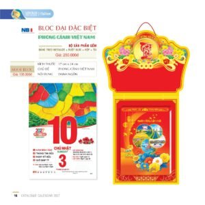 Lịch Bloc Đại Đặc Biệt 2027 NB Mẫu NB8 (17 x 24cm) Cung Cấp Lịch Tết Doanh Nghiệp Hà Nội in logo doanh nghiệp quà tặng Tết tại Quà Tặng Miền Bắc