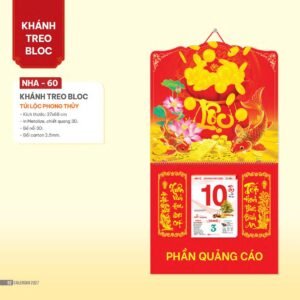 Lịch Bloc 2027 NHA Mẫu NHA60 (37 x 68cm) Cung Cấp Lịch Tết Doanh Nghiệp Hà Nội in logo doanh nghiệp quà tặng Tết tại Quà Tặng Miền Bắc