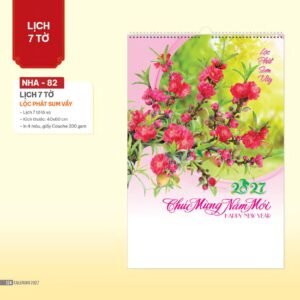 Lịch Bloc 2027 NHA Mẫu NHA82 (29 x 41 cm) Cung Cấp Lịch Tết Doanh Nghiệp Hà Nội in logo doanh nghiệp quà tặng Tết tại Quà Tặng Miền Bắc