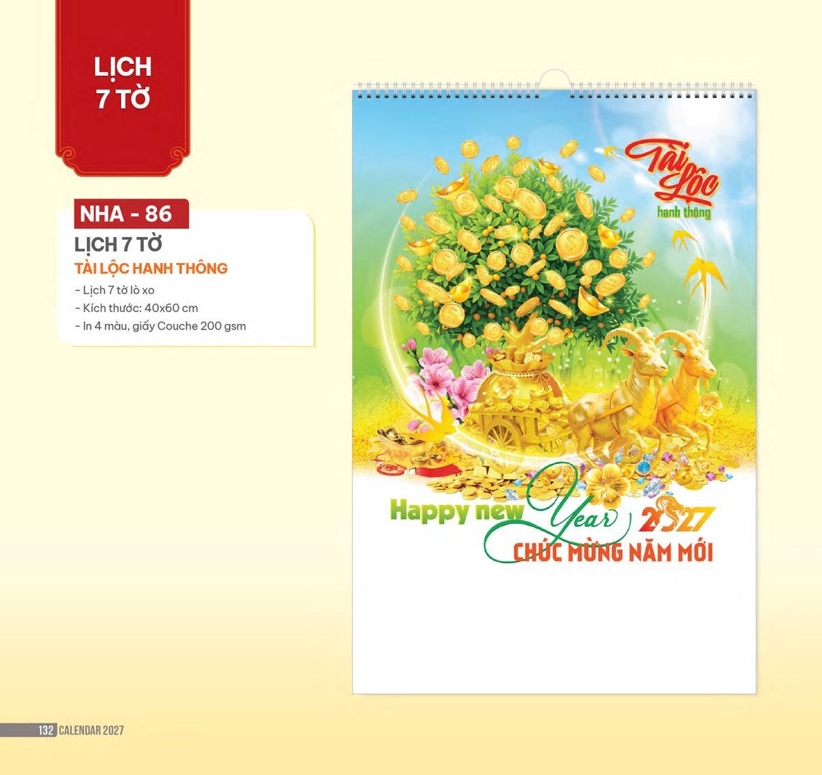 Lịch Treo Tường Lò Xo 2027 NHA Mẫu NHA86 (40 x 60cm) Cung Cấp Lịch Tết Doanh Nghiệp Hà Nội Lịch Treo Tường Lò Xo 2027 NHA Mẫu NHA86 (40 x 60cm) Cung Cấp Lịch Tết Doanh Nghiệp Hà Nội in logo doanh nghiệp quà tặng Tết tại Quà Tặng Miền Bắc