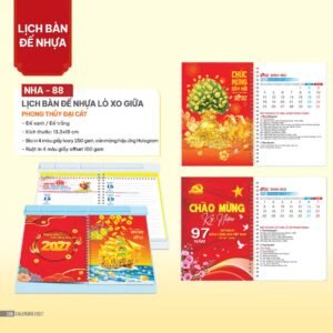 Lịch Để Bàn 2027 NHA Mẫu NHA88 (027  x  282 cm) Cung Cấp Lịch Tết Doanh Nghiệp Hà Nội in logo doanh nghiệp quà tặng Tết tại Quà Tặng Miền Bắc