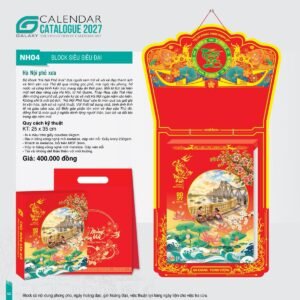Lịch Bloc Siêu Đại 2027 NH Mẫu NH04 (25 x 35cm) Cung Cấp Lịch Tết Doanh Nghiệp Hà Nội in logo doanh nghiệp quà tặng Tết tại Quà Tặng Miền Bắc