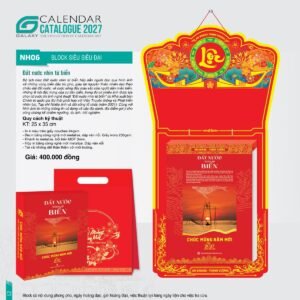 Lịch Bloc Siêu Đại 2027 NH Mẫu NH06 (25 x 35cm) Cung Cấp Lịch Tết Doanh Nghiệp Hà Nội in logo doanh nghiệp quà tặng Tết tại Quà Tặng Miền Bắc