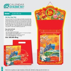 Lịch Bloc Siêu Đại 2027 NH Mẫu NH09 (20 x 30cm) Cung Cấp Lịch Tết Doanh Nghiệp Hà Nội in logo doanh nghiệp quà tặng Tết tại Quà Tặng Miền Bắc