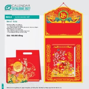 Lịch Bloc Đại Đặc Biệt 2027 NH Mẫu NH12 (29 x 41 cm) Cung Cấp Lịch Tết Doanh Nghiệp Hà Nội in logo doanh nghiệp quà tặng Tết tại Quà Tặng Miền Bắc