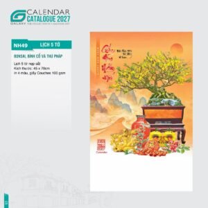 Lịch Bloc 2027 NH Mẫu NH49 (45 x 70cm) Cung Cấp Lịch Tết Doanh Nghiệp Hà Nội in logo doanh nghiệp quà tặng Tết tại Quà Tặng Miền Bắc