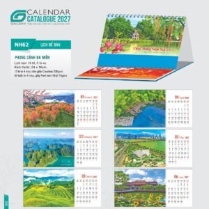 Lịch Để Bàn 2027 NH Mẫu NH6263 (24 x 16cm) Cung Cấp Lịch Tết Doanh Nghiệp Hà Nội in logo doanh nghiệp quà tặng Tết tại Quà Tặng Miền Bắc