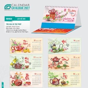Lịch Để Bàn 2027 NH Mẫu NH6465 (24 x 16cm) Cung Cấp Lịch Tết Doanh Nghiệp Hà Nội in logo doanh nghiệp quà tặng Tết tại Quà Tặng Miền Bắc