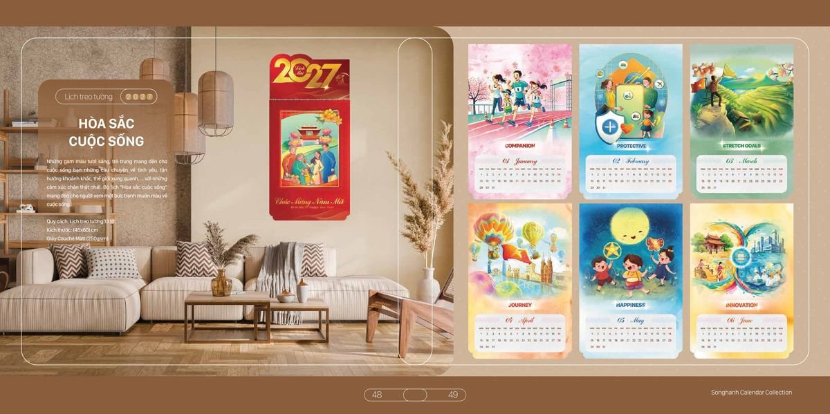 Lịch Bloc Cao Cấp SH 2027 SH19 Cung Cấp Lịch Tết Doanh Nghiệp Hà Nội