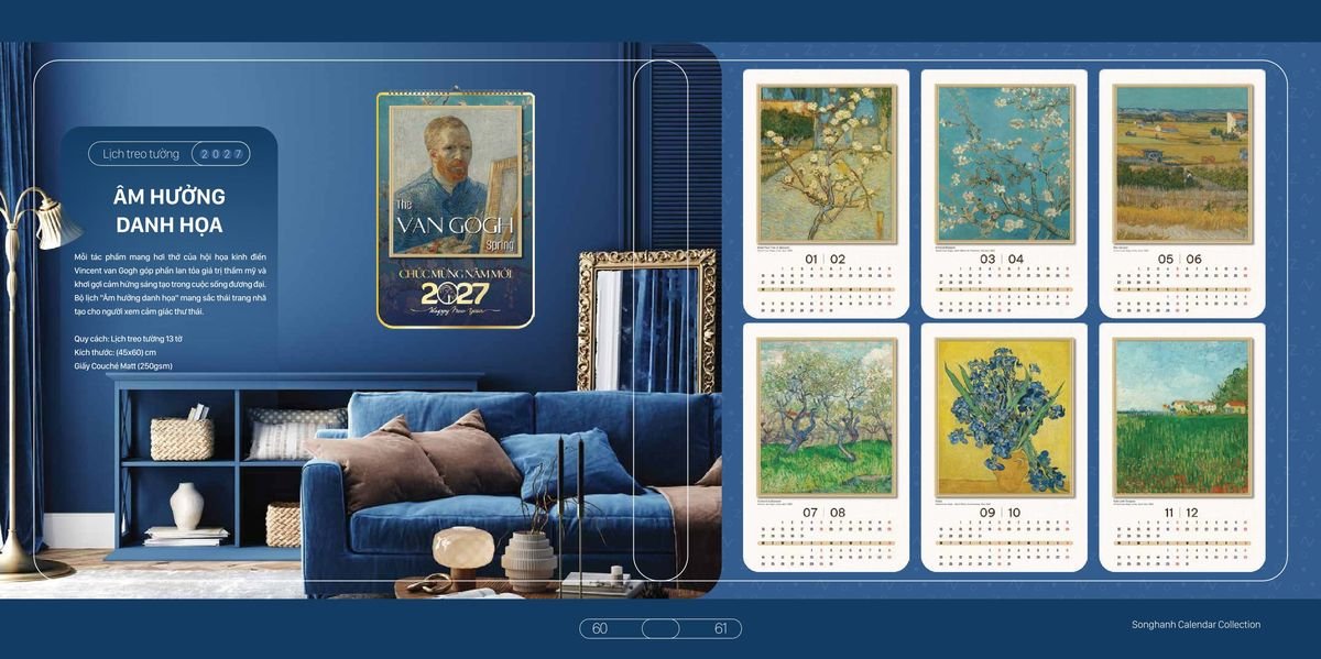 Lịch Bloc Cao Cấp SH 2027 SH25 Cung Cấp Lịch Tết Doanh Nghiệp Hà Nội