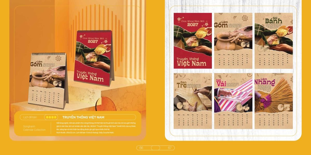Lịch Bloc Cao Cấp SH 2027 SH28 Cung Cấp Lịch Tết Doanh Nghiệp Hà Nội