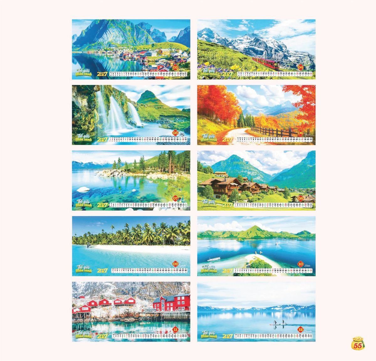 Lịch Bloc Siêu Cực Đại 2027 TDM52 Cung Cấp Lịch Tết Doanh Nghiệp Hà Nội