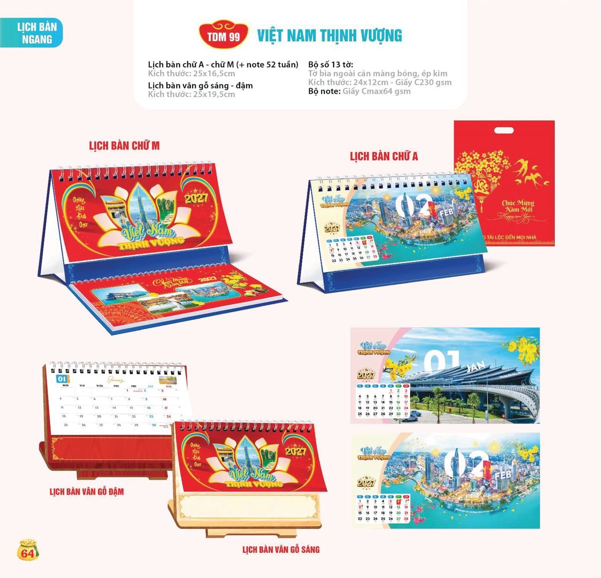 Lịch Bloc Siêu Cực Đại 2027 TDM61 Cung Cấp Lịch Tết Doanh Nghiệp Hà Nội