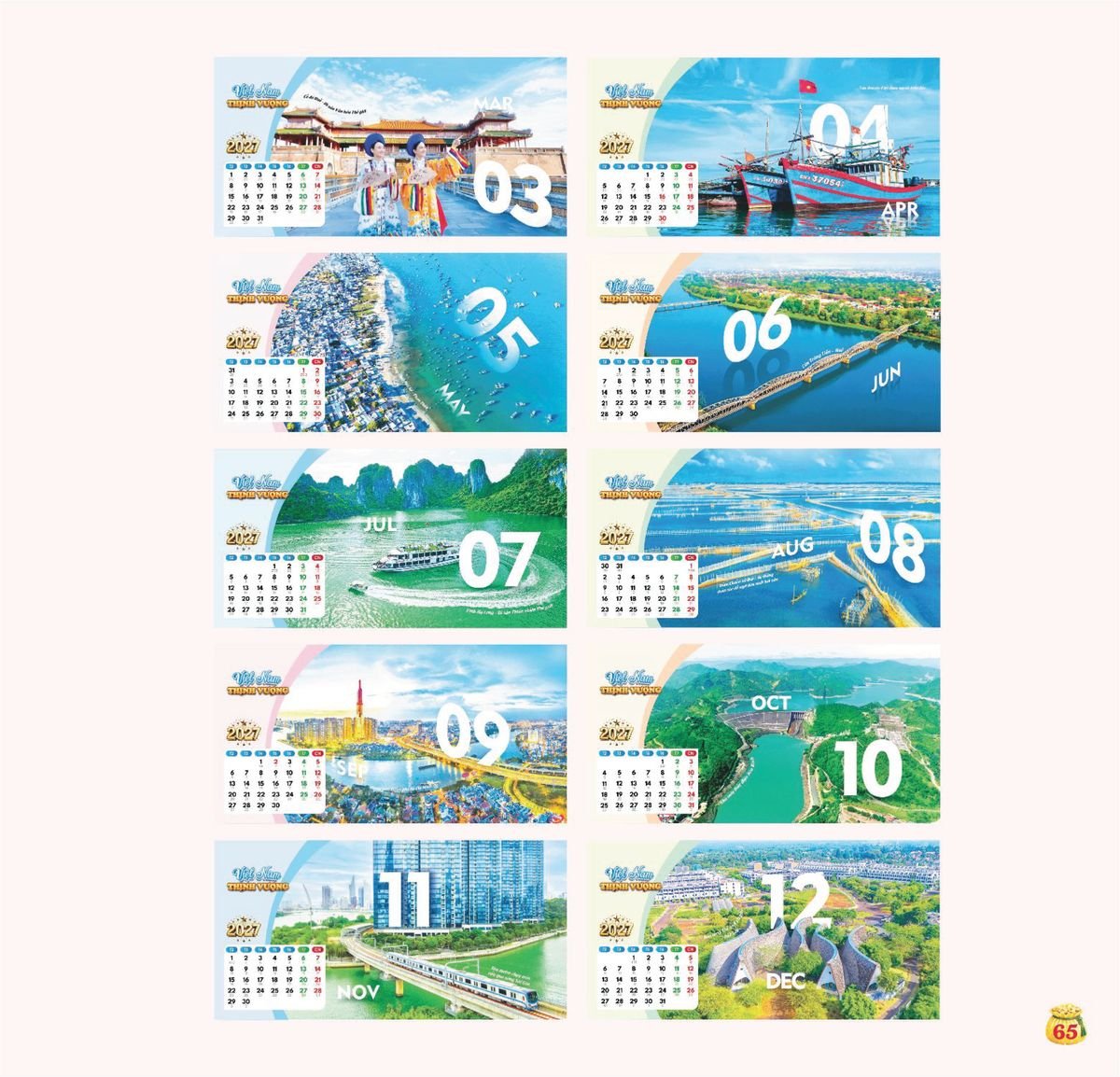 Lịch Bloc Siêu Cực Đại 2027 TDM62 Cung Cấp Lịch Tết Doanh Nghiệp Hà Nội