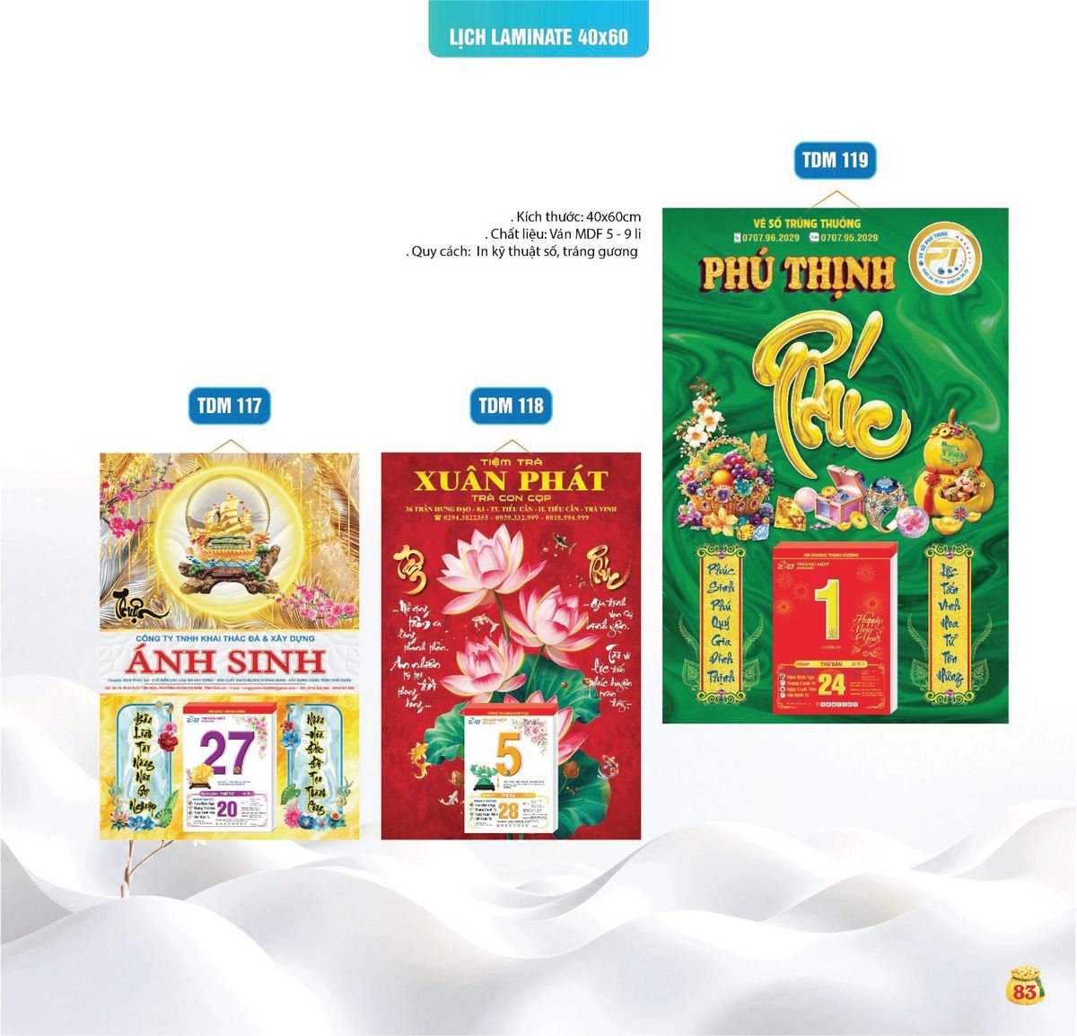 Lịch Bloc Siêu Cực Đại 2027 TDM81 Cung Cấp Lịch Tết Doanh Nghiệp Hà Nội