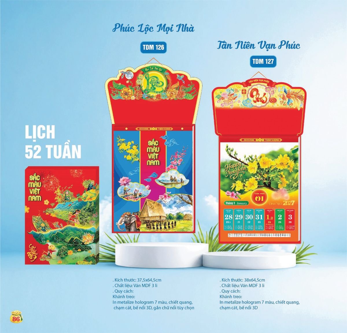 Lịch Bloc Siêu Cực Đại 2027 TDM83 Cung Cấp Lịch Tết Doanh Nghiệp Hà Nội