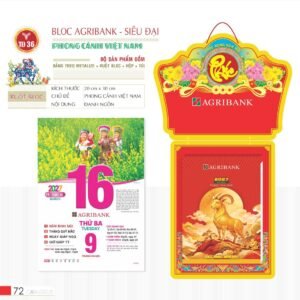 Lịch Bloc Siêu Đại 2027 TD Mẫu TD36 (20 x 30 cm) Cung Cấp Lịch Tết Doanh Nghiệp Hà Nội in logo doanh nghiệp quà tặng Tết tại Quà Tặng Miền Bắc