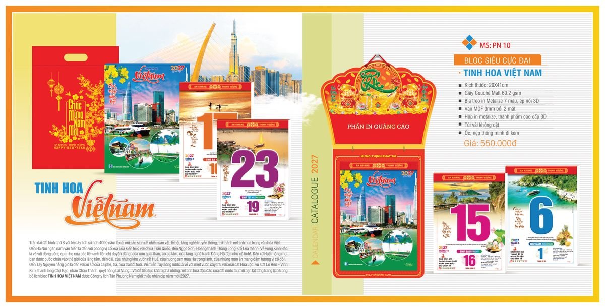 Lịch Bloc TPN 2027 TPNBLOC12 Cung Cấp Lịch Tết Doanh Nghiệp Hà Nội