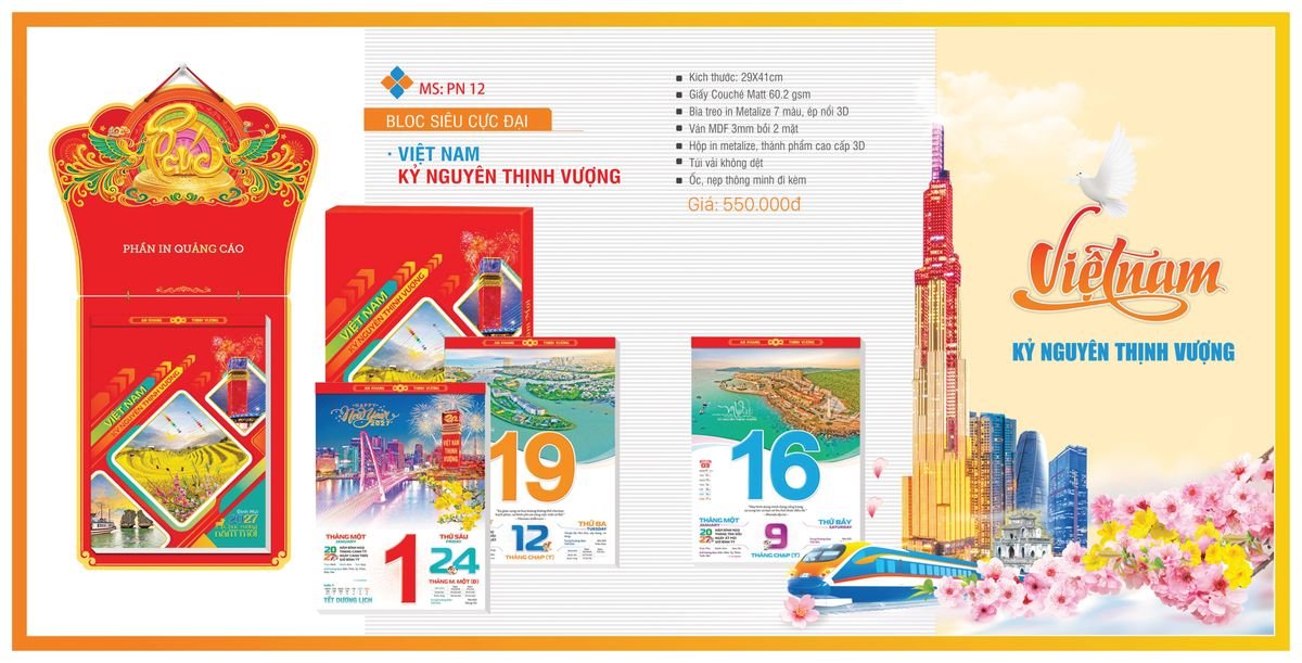 Lịch Bloc TPN 2027 TPNBLOC14 Cung Cấp Lịch Tết Doanh Nghiệp Hà Nội