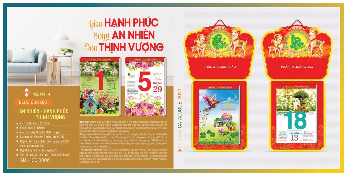 Lịch Bloc TPN 2027 TPNBLOC17 Cung Cấp Lịch Tết Doanh Nghiệp Hà Nội