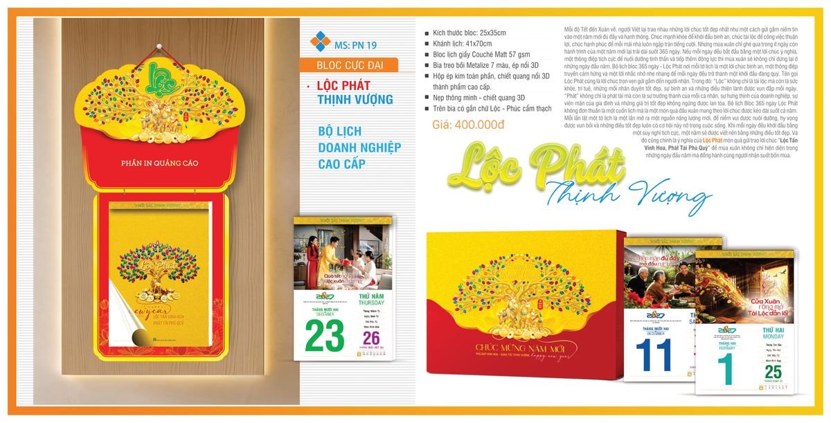 Lịch Bloc TPN 2027 TPNBLOC22 Cung Cấp Lịch Tết Doanh Nghiệp Hà Nội