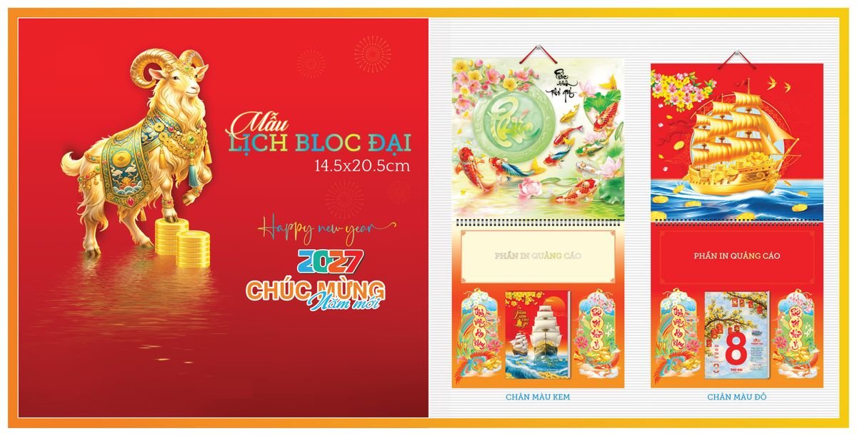 Lịch Bloc TPN 2027 TPNBLOC62 Cung Cấp Lịch Tết Doanh Nghiệp Hà Nội