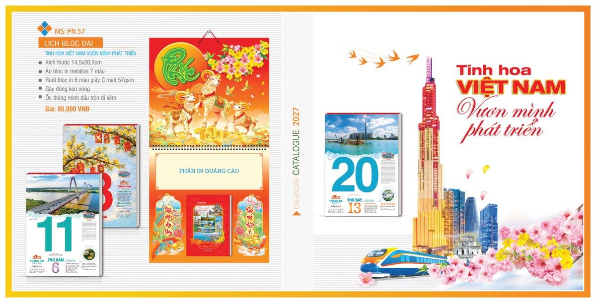 Lịch Bloc TPN 2027 TPNBLOC64 Cung Cấp Lịch Tết Doanh Nghiệp Hà Nội