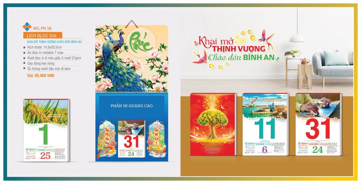 Lịch Bloc TPN 2027 TPNBLOC65 Cung Cấp Lịch Tết Doanh Nghiệp Hà Nội