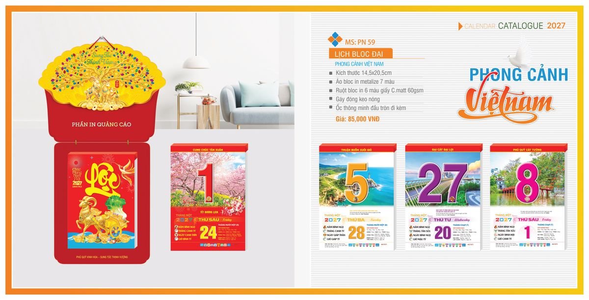 Lịch Bloc TPN 2027 TPNBLOC66 Cung Cấp Lịch Tết Doanh Nghiệp Hà Nội
