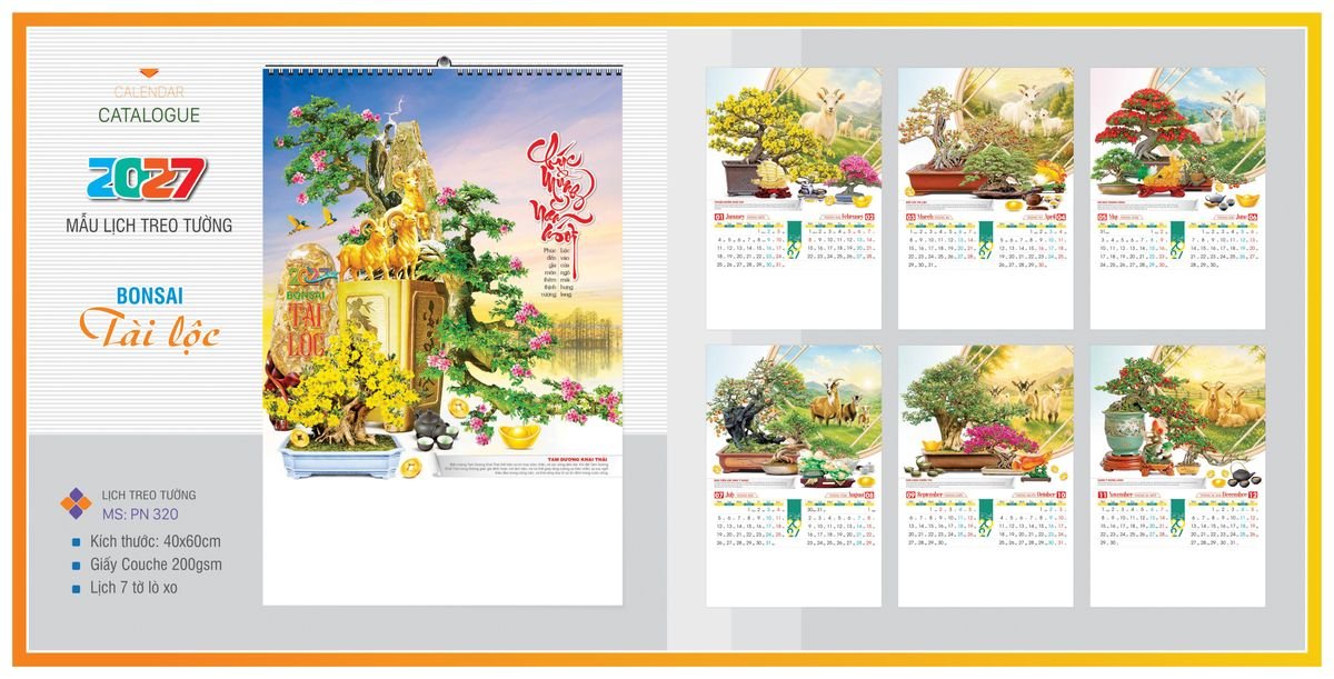 Lịch 7 Tờ Lò Xo TPNLX10 Cung Cấp Lịch Tết Doanh Nghiệp Hà Nội