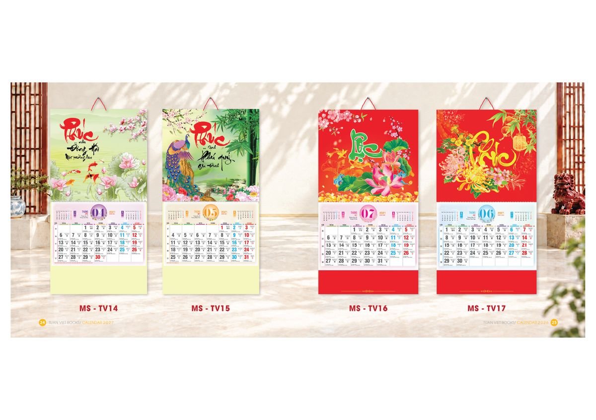 Lịch Bìa Treo Gắn Bloc 2027 TV13 Cung Cấp Lịch Tết Doanh Nghiệp Hà Nội