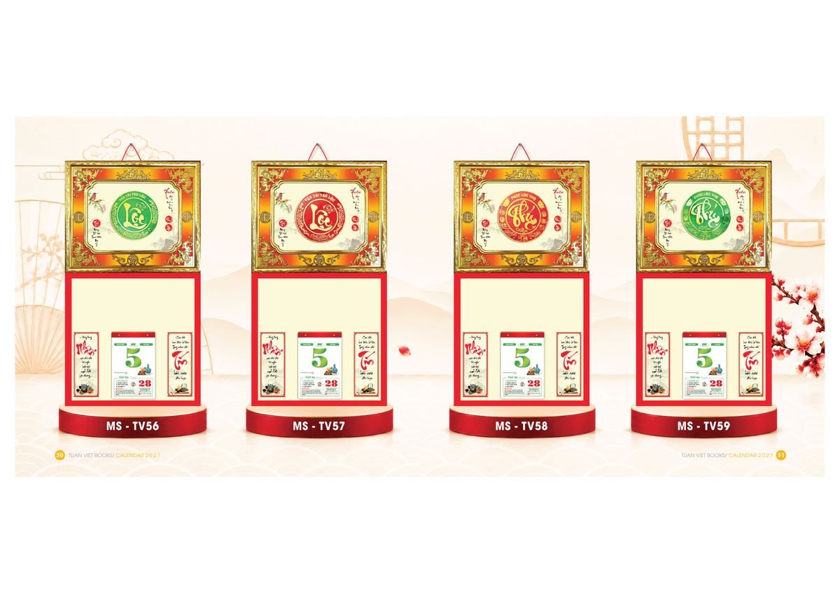 Lịch Để Bàn TV 2027 TV26 Cung Cấp Lịch Tết Doanh Nghiệp Hà Nội