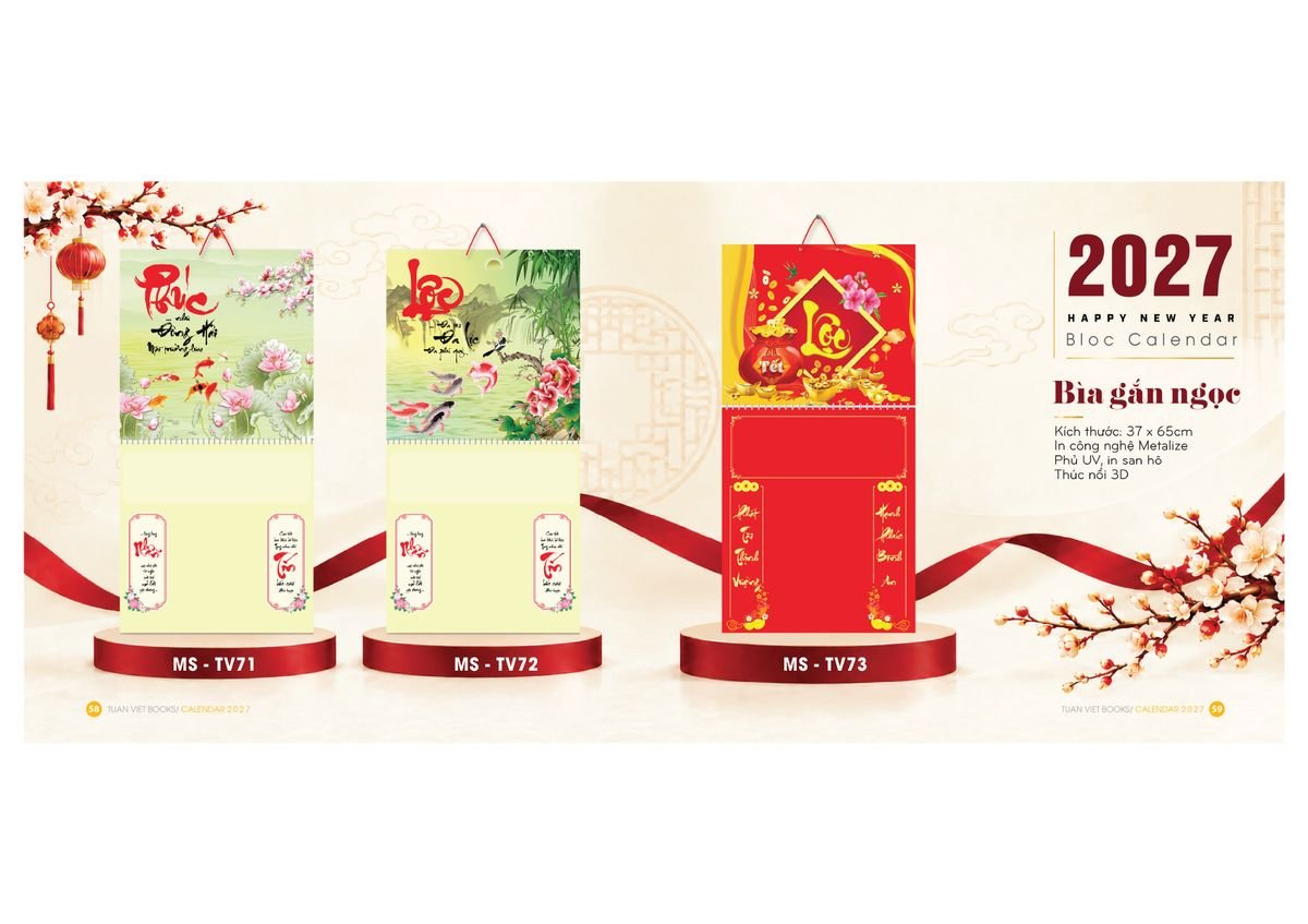 Lịch Để Bàn TV 2027 TV30 Cung Cấp Lịch Tết Doanh Nghiệp Hà Nội